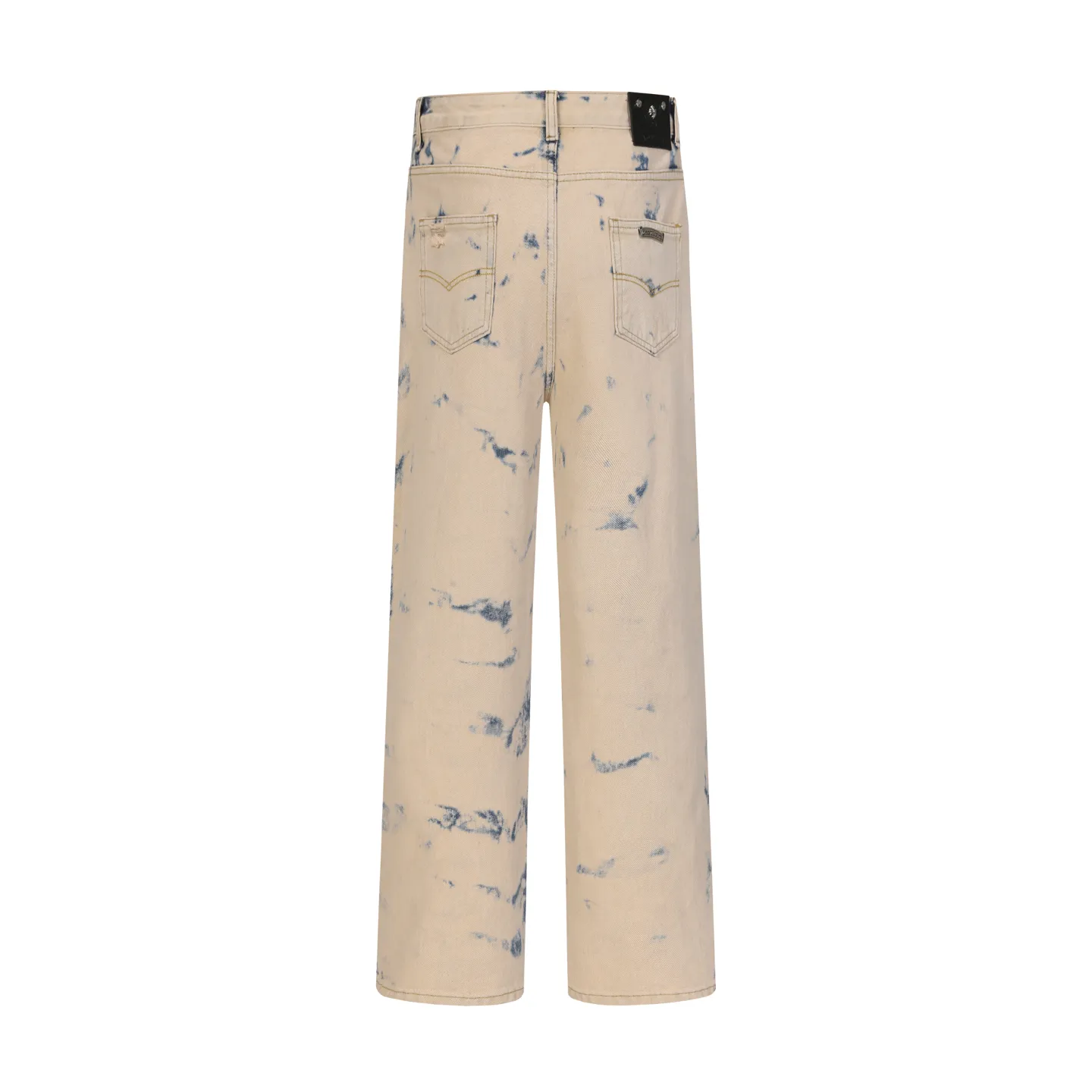 P310 Cross-border model, please do not place an order if you are pursuing quality - Chrome Hearts/Chrome Heart Cross ✝️ Heavy duty washed jeans, trousers and casual pants with leather embroidery - High weight, high density and high quality. The wool is soft, delicate and skin-friendly. Soft and silky to the touch. Warmth and skin-friendly. - Custom-woven and dyed with no color difference. No matter the fabric or workmanship details, it beats the ordinary version on the market - Hardware zipper accessories are all customized, full of details - Color: Tie-dye -Size: 28 30 32 34 36